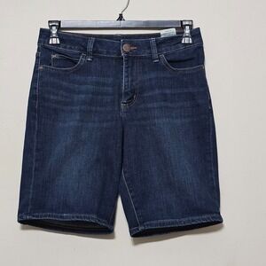 Lee Women's Jeans 10 Medium Blue Bermuda Curvy Fit Mordern Fit 0557